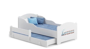 Vaikiška lova Amadis II Railway 160x80cm kaina ir informacija | Vaikiškos lovos | pigu.lt