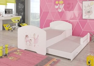 Детская кровать Pepe II Ballerina with Unicorn 160x80см + Матрас цена и информация | Детские кровати | pigu.lt