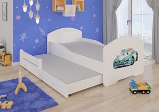 Детская кровать Pepe II Police Car 160x80см + Матрас цена и информация | Детские кровати | pigu.lt