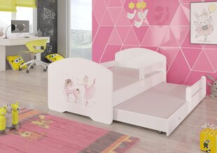 Детская кровать Pepe II Ballerina with Unicorn 160x80см + Матрас цена и информация | Детские кровати | pigu.lt