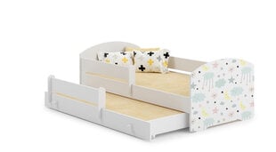 Детская кровать Pepe Barrier Galaxy 160x80см + Матрас цена и информация | Детские кровати | pigu.lt