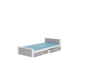 Vaikiška lova Aldex, 190x90 cm, pilka/balta kaina ir informacija | Vaikiškos lovos | pigu.lt