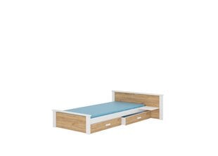 Детская кроватка с полкой Aldex Shelf 190x96x72cm с матрасом цена и информация | Детские кровати | pigu.lt