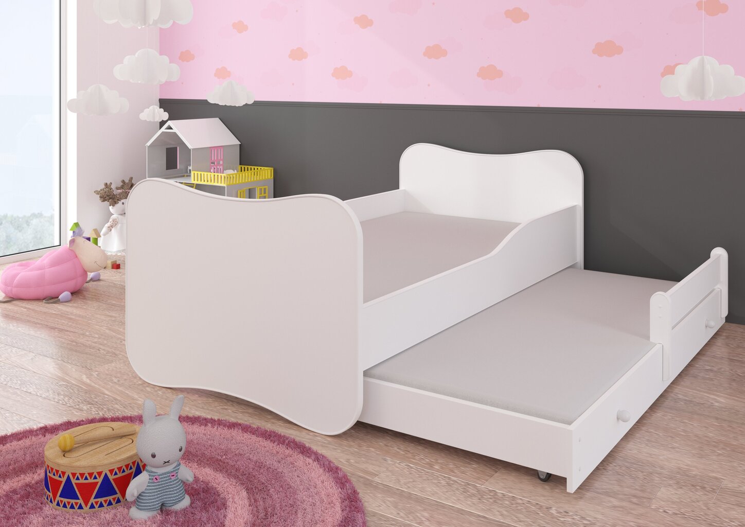 Vaikiška lova Gonzalo II 160x80cm kaina ir informacija | Vaikiškos lovos | pigu.lt