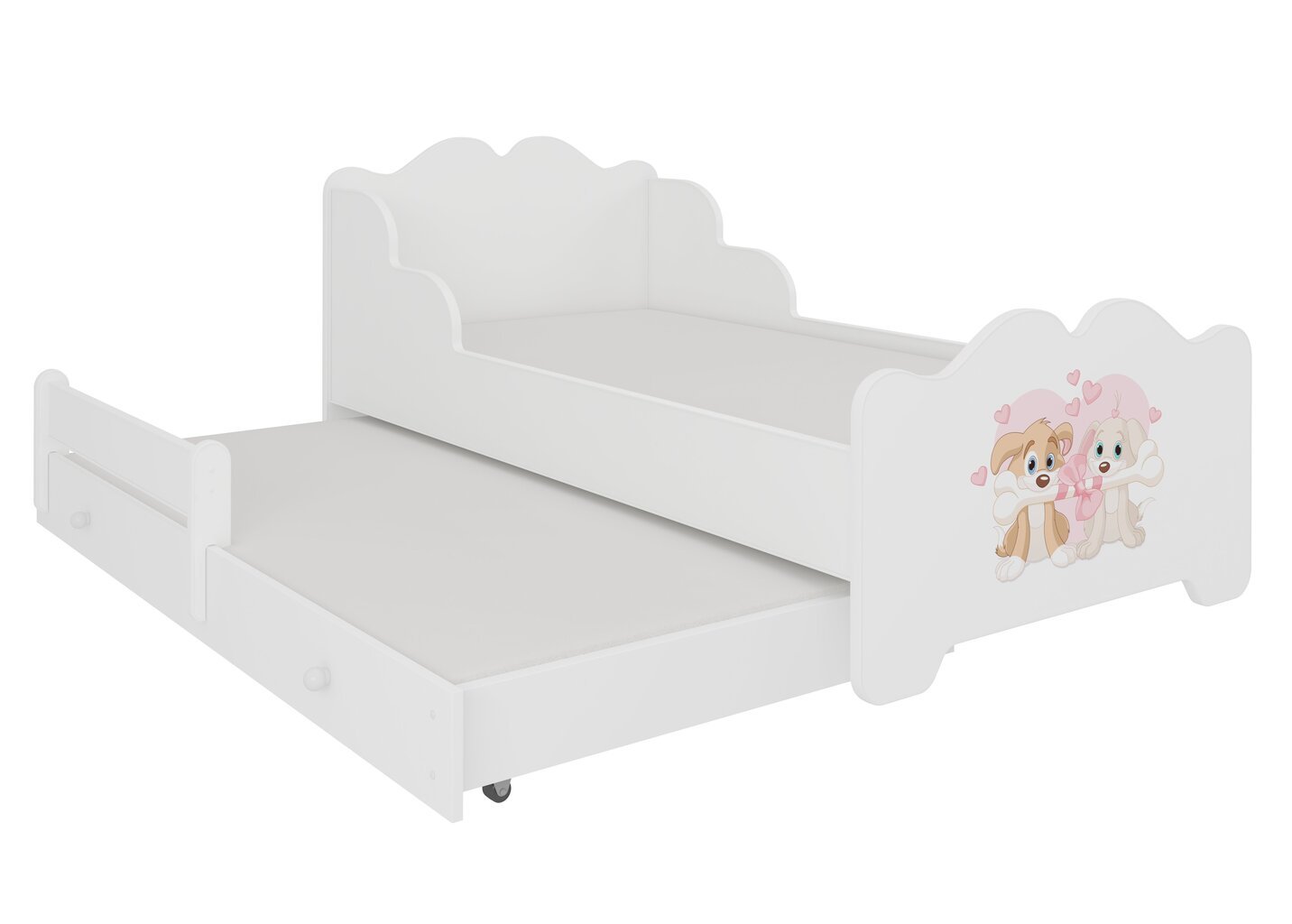 Vaikiška lova Ximena II Dogs 160x80cm kaina ir informacija | Vaikiškos lovos | pigu.lt