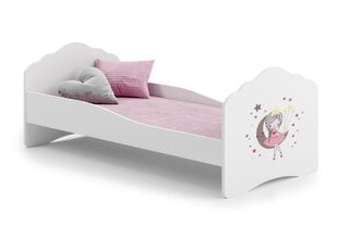 Кровать ADRK Furniture Casimo Sleeping Princess, белого цвета цена и информация | Детские кровати | pigu.lt