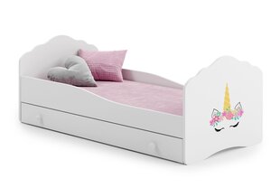 Детская кровать Casimo Unicorn 160x80см + Матрас + Ящик цена и информация | Детские кровати | pigu.lt