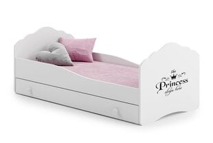 Lova ADRK Furniture Casimo Princess Black, balta kaina ir informacija | Vaikiškos lovos | pigu.lt