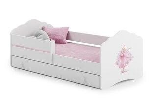 Детская кровать Casimo Barrier Ballerina 160x80см + Матрас + Ящик цена и информация | Детские кровати | pigu.lt