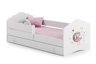 Детская кровать Casimo Barrier Sleeping Princess 160x80см + Матрас + Ящик цена и информация | Детские кровати | pigu.lt