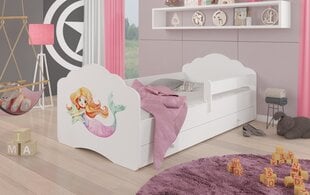 Детская кровать Casimo Barrier Mermaid with a Star 160x80см + матрас + ящик цена и информация | Детские кровати | pigu.lt