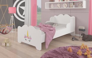 Lova ADRK Furniture Ximena Unicorn, 140x70 cm, balta цена и информация | Детские кровати | pigu.lt