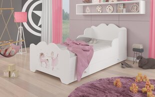 Детская кровать Ximena Ballerina with Unicorn 140x70см + Матрас + Ящик цена и информация | Детские кровати | pigu.lt