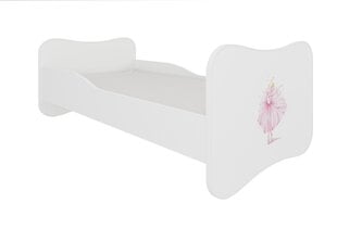 Lova ADRK Furniture Gonzalo Ballerina, 160x80 cm, balta kaina ir informacija | Vaikiškos lovos | pigu.lt