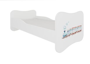 Lova ADRK Furniture Gonzalo Railway, 160x80 cm, balta kaina ir informacija | Vaikiškos lovos | pigu.lt