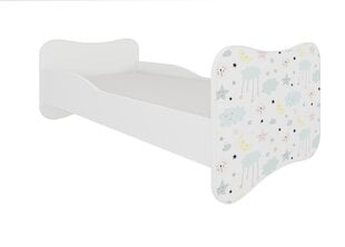 Lova ADRK Furniture Gonzalo Galaxy, 160x80 cm, balta kaina ir informacija | Vaikiškos lovos | pigu.lt