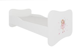 Кровать ADRK Furniture Gonzalo Girl with Wings, 140x70 см, белый цвет цена и информация | Детские кровати | pigu.lt