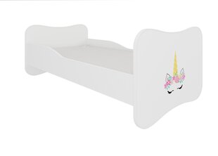 Кровать ADRK Furniture Gonzalo Unicorn, 140x70 см, белый цвет цена и информация | Детские кровати | pigu.lt