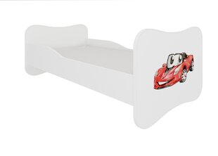 Кровать ADRK Furniture Gonzalo Red Car, 140x70 см, белый цвет цена и информация | Детские кровати | pigu.lt