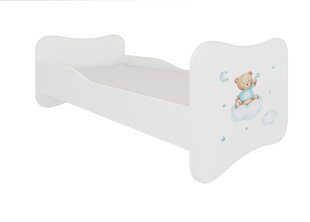 Кровать ADRK Furniture Gonzalo Teddy Bear and Cloud, 140x70 см, белый цвет цена и информация | Детские кровати | pigu.lt