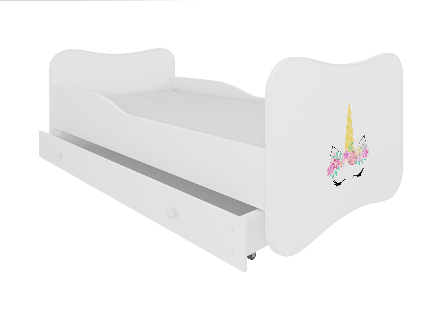 Vaikiška lova Gonzalo Unicorn 160x80cm kaina ir informacija | Vaikiškos lovos | pigu.lt