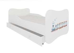 Vaikiška lova Gonzalo Railway 160x80cm kaina ir informacija | Vaikiškos lovos | pigu.lt