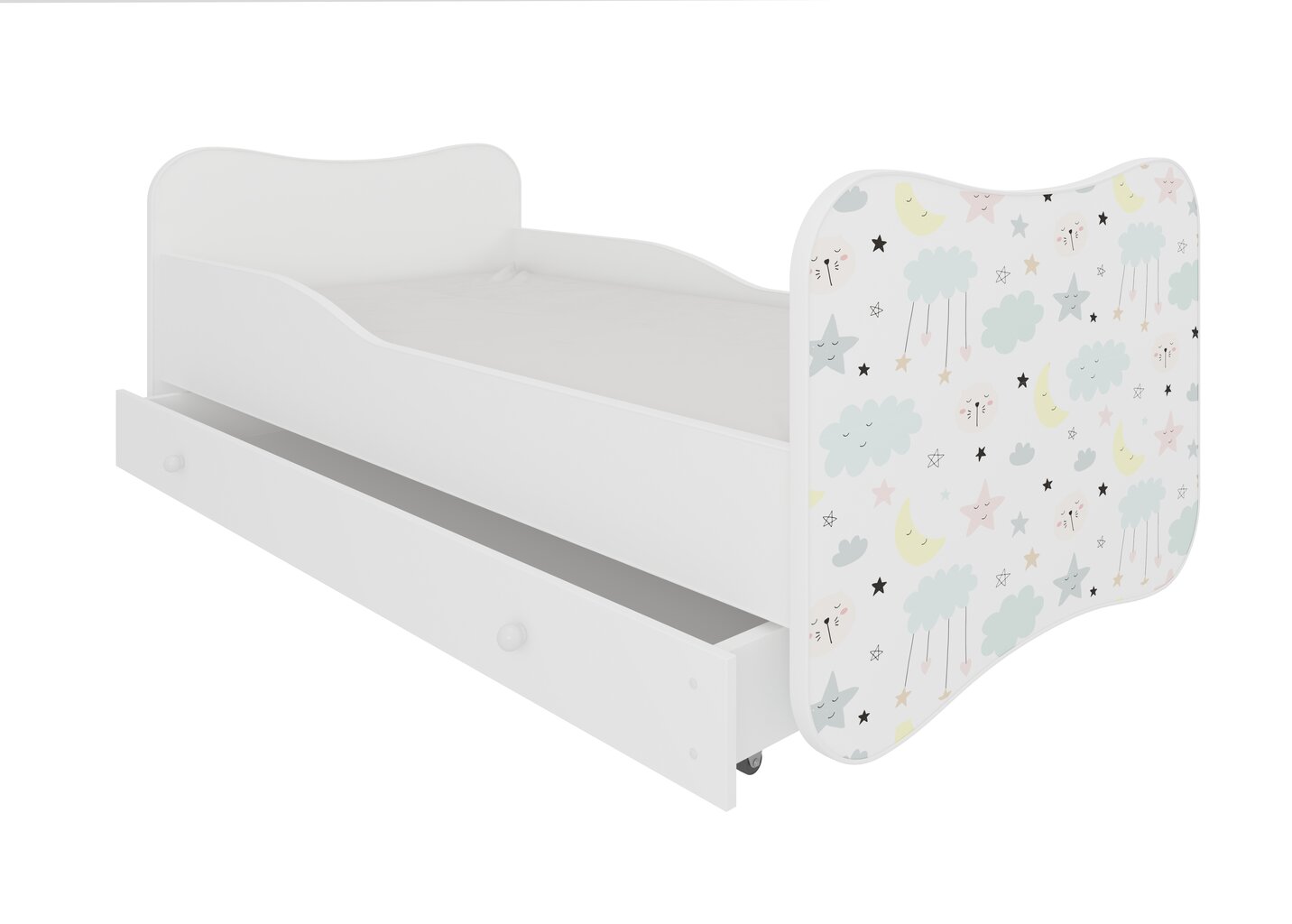 Vaikiška lova Gonzalo Galaxy 160x80cm kaina ir informacija | Vaikiškos lovos | pigu.lt