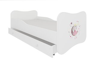 Lova ADRK Furniture Gonzalo Sleeping Princess, 140x70 cm, balta kaina ir informacija | Vaikiškos lovos | pigu.lt