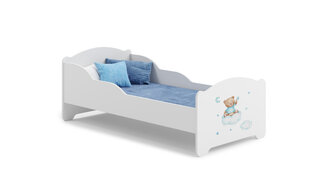 Кровать DRK Furniture Amadis Teddy Bear and Cloud, 160x80 см, белый цвет цена и информация | Детские кровати | pigu.lt