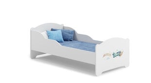 Lova ADRK Furniture Amadis Plane with a Banner, 160x80 cm, balta kaina ir informacija | Vaikiškos lovos | pigu.lt