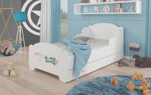Lova ADRK Furniture Amadis Plane with a Banner, balta kaina ir informacija | Vaikiškos lovos | pigu.lt