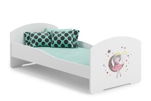 Lova ADRK Furniture Pepe Sleeping Princess, 140x70 cm, balta kaina ir informacija | Vaikiškos lovos | pigu.lt