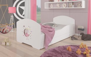 Lova ADRK Furniture Pepe Sleeping Princess, 140x70 cm, balta kaina ir informacija | Vaikiškos lovos | pigu.lt
