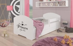 Детская кровать Pepe Barrier Princess Black 160x80см + Матрас + Ящик цена и информация | Детские кровати | pigu.lt