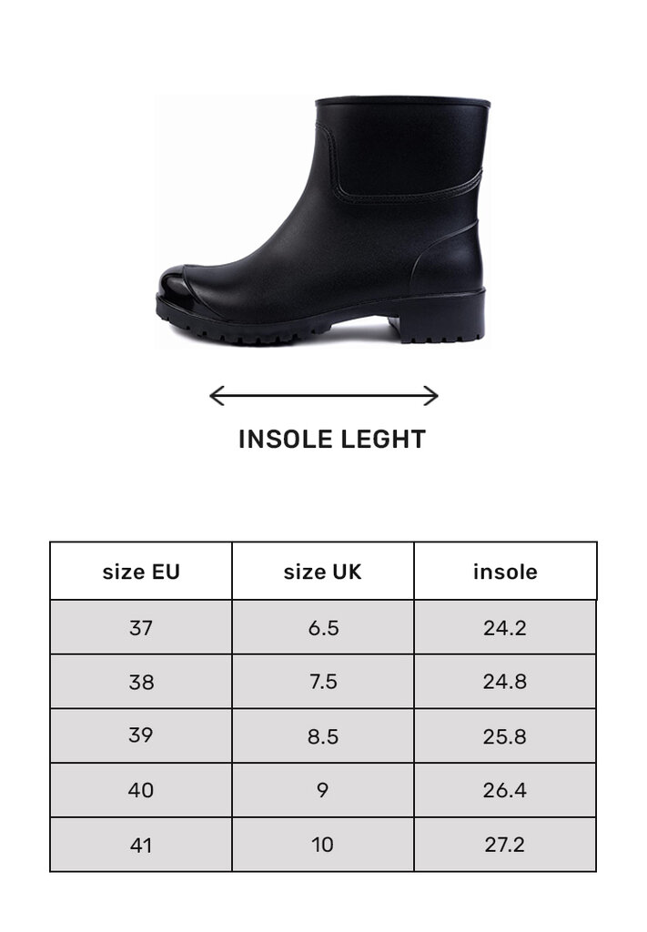 Guminiai batai moterims Realpaks BG-6/2 juodi цена и информация | Guminiai batai moterims | pigu.lt