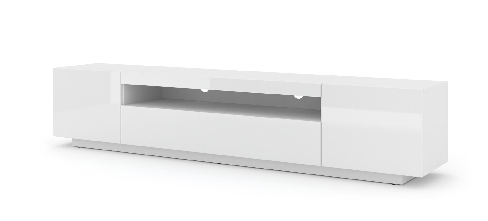 TV staliukas Aura 200 baltas LED kaina ir informacija | TV staliukai | pigu.lt