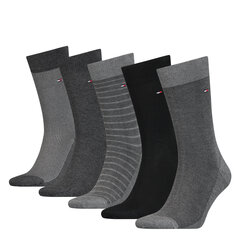 Kojinės vyrams Tommy Hilfiger, pilkos, 5 vnt. kaina ir informacija | Vyriškos kojinės | pigu.lt