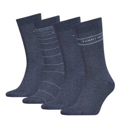 Kojinės vyrams Tommy Hilfiger mėlynos, 4 vnt. kaina ir informacija | Vyriškos kojinės | pigu.lt