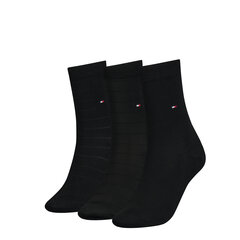 Kojinės moterims Tommy Hilfiger juodos, 3 vnt. kaina ir informacija | Moteriškos kojinės | pigu.lt
