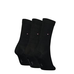 Носки женские Tommy Hilfiger черные, 3 шт. цена и информация | Женские носки | pigu.lt