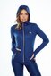 Džemperis moterims Speed X Hoodie Zip, mėlynos spalvos kaina ir informacija | Sportinė apranga moterims | pigu.lt