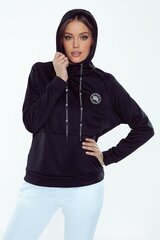 Женская толстовка SPORTING HOODIE, черная цена и информация | Спортивная одежда для женщин | pigu.lt