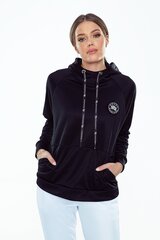 Женская толстовка SPORTING HOODIE, черная цена и информация | Спортивная одежда для женщин | pigu.lt