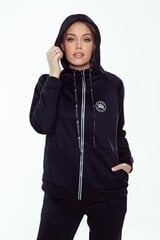 Женская толстовка SPORTING HOODIE ZIP, черная цена и информация | Спортивная одежда для женщин | pigu.lt