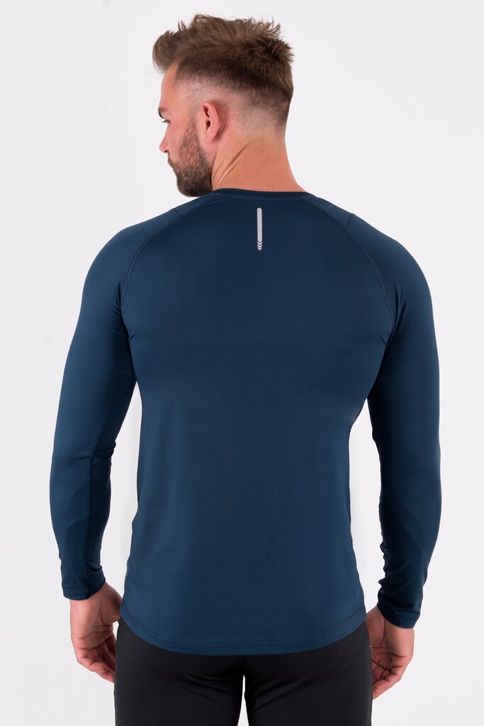 Vyriški marškinėliai Vital Zip LS, mėlynos spalvos kaina ir informacija | Sportinė apranga vyrams | pigu.lt