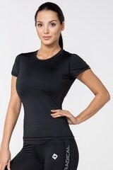 Термоактивная футболка CAPRI, черная цена и информация | Спортивная одежда для женщин | pigu.lt