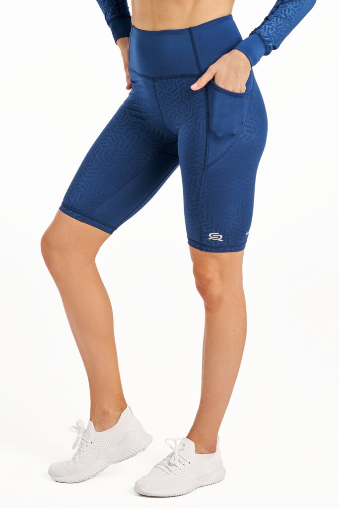 Treniruočių šortai moterims Speed X Shorts, mėlynos spalvos цена и информация | Sportinė apranga moterims | pigu.lt
