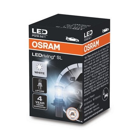 Osram LED lemputės, P13W, PG18.5D-1, 12V, Balta, 6000K, 828DWP kaina ir informacija | Automobilių lemputės | pigu.lt
