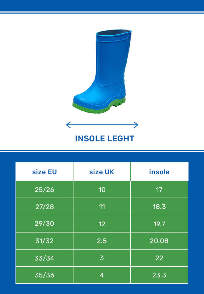 Guminiai batai vaikams Realpaks SD-2/2 mėlyna цена и информация | Guminiai batai vaikams | pigu.lt