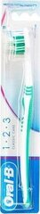 Зубная щетка Oral-B 1-2-3 Classic Care Toothbrush, мягкая, 1 шт. цена и информация | Зубные щетки, пасты | pigu.lt